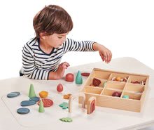 Didaktische Holzspielzeuge - Wald-Schatzsammlung aus Holz Mein Forest Floor Tender Leaf Toys mit Steinen Blättern Käfer_5