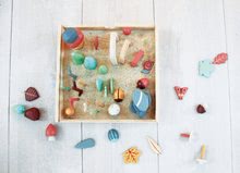 Drevené didaktické hračky - Drevená zbierka lesných pokladov My Forest Floor Tender Leaf Toys s kamienkami listami chrobáčikmi_1