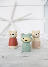 Holzhäuser für Puppen - Bärenfamilie aus Holz Bear Tales Tender Leaf Toys Vater und Mutter mit einem Teddybären_2
