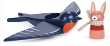 Drveni autići - Drvena lastavica Swifty Bird Tender Leaf Toys iz bajke Merrywood Tales s figuricom zečića_0