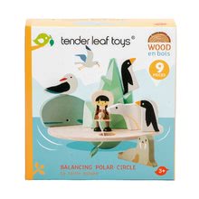 Jeux éducatifs en bois - Banquise en bois avec des animaux Balancing Polar Circle de Tender Leaf Toys aux Esquimaux pour la pêche_1