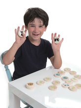 Jocuri educative din lemn - Pexeso din lemn Clever Cat Memory Tender Leaf Toys 20 cercuri cu 10 animăluțe de la 18 luni_0