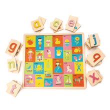 Za dojenčke - Lesena abeceda s sličicami Alphabet Pictures Tender Leaf Toys 27 delov od 18 mes_0