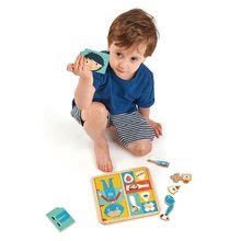 Dřevěné naučné hry - Dřevěné puzzle lidské tělo Ouch Puzzle Tender Leaf Toys z čeho jsme a jak se léčit 12dílná sada_1