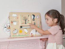Drevené náučné hry - Drevená meteorologická stanica Weather Watch Tender Leaf Toys s drevenými pohľadnicami_2