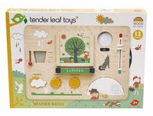 Jocuri educative din lemn - Stație meteo din lemn Weather Watch Tender Leaf Toys cu cărți poștale din lemn 43*31*5 cm_0
