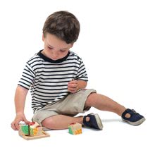Lesene kocke  - Lesene pravljične kocke Baby Blocks Tender Leaf Toys s pobarvanimi sličicami od 18 mes_1