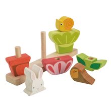 Jucării pentru dezvoltarea abilitătii copiiilor - Puzzle din lemn grădinar Garden Stacker Tender Leaf Toys 8 cuburi formate de la 18 luni_0
