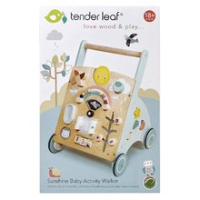 Lesene didaktične igrače - Leseni sprehajalček 4 letni časi Sunshine Baby Activity Walker Tender Leaf Toys z vremensko napovedjo od 18 mes_2