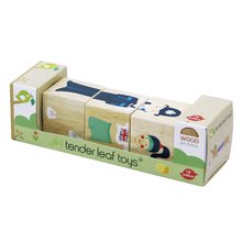 Drevené didaktické hračky -  NA PREKLAD - Rodillo giratorio de madera London Twister Tender Leaf Toys Con figuras pintadas de Londres desde 18 meses_1