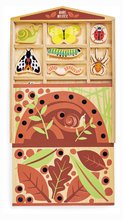 Jocuri educative din lemn - Căsuță din lemn pentru insecte The Bug Hotel Tender Leaf Toys 13 tipuri de insecte cu denumiri de la 3 ani_1