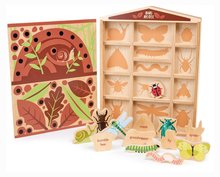 Drewniane gry edukacyjne  - Hotel drewniany dla owadów The Bug Hotel Tender Leaf Toys 13 gatunków owadów o nazwach_0