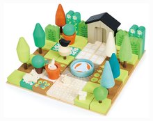 Lesene poučne igre - Lesena sestavljanka vrt My Little Garden Designer Tender Leaf Toys 67-delni set v škatli_0