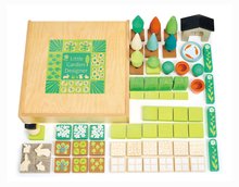 Jocuri educative din lemn - Joc de construit din lemn grădină My Little Garden Designer Tender Leaf Toys set de 67-piese în cutie_1