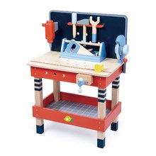 Lesena otroška delavnica in orodje - Lesena delavnica TenderLeaf Tool Bench Tender Leaf Toys z orodjem, 18 dodatkov_1