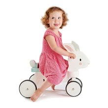 Leseni poganjalci - Leseni poganjalec zajček Running Rabbit Ride on Tender Leaf Toys s funkcionalnim krmilom od 18 mes_2