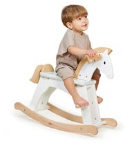 Houpací koníci - Dřevěný houpací koník Lucky Rocking Horse Tender Leaf Toys klasická hračka od 12 měsíců_0