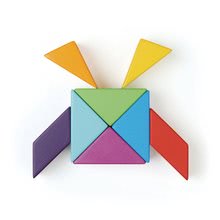 Fa építőjátékok Tender Leaf - Fa mágneses építőjáték Designer Magblocs Tender Leaf Toys 8 háromszög alakzat zsákban_4