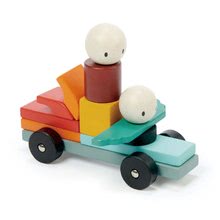 Jocuri de construit din lemn Tender Leaf - Joc de construit din lemn Racing Magblocs Tender Leaf Toys 14 cuburi-auto în săculeț_1