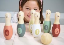 Bowling - Popice din lemn cu minge Birdie Skittles Tender Leaf Toys 6 tipuri în geantă textilă_2