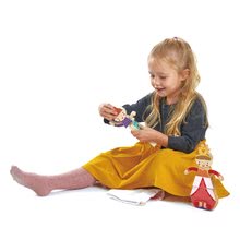 Didaktische Holzspielzeuge - Prinzessinnen und Feen Puzzle -Princesses and Mermaids Tender Leaf Toys 15 Teile im Leinentasche_2
