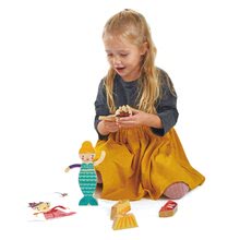 Dřevěné didaktické hračky - Princezny a víly skládačka Princesses and Mermaids Tender Leaf Toys 15 dílů v plátěném sáčku_3