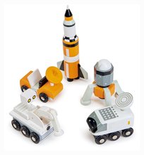Mașini din lemn - Vehicule spațiale din lemn Space Voyager Set Tender Leaf Toys 5 tipuri_3