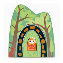 Lesene didaktične igrače - Leseni gorski tunel Forest Tunnels Tender Leaf Toys 3 vrste z majhno sovico na sredini_0