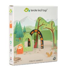 Lesene didaktične igrače - Leseni gorski tunel Forest Tunnels Tender Leaf Toys 3 vrste z majhno sovico na sredini_1