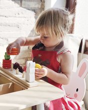 Kinderholzmöbel - Kindermöbel aus Holz Forest table and Chairs Tender Leaf Toys ein Tisch mit Stauraum und zwei Stühlen Bär und Hase_3