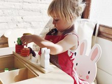 Kinderholzmöbel - Kindermöbel aus Holz Forest table and Chairs Tender Leaf Toys ein Tisch mit Stauraum und zwei Stühlen Bär und Hase_0