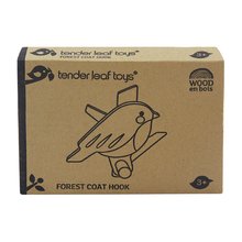 Detský drevený nábytok - Drevený háčik pre deti Forest Coat hook Tender Leaf Toys s vtáčikom na strome_0