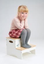 Detský drevený nábytok - Drevené lesné schody Forest Step Tender Leaf Toys s úložným priestorom na hračky_2