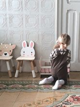 Detský drevený nábytok - Drevená stolička zajac Forest Rabbit Chair Tender Leaf Toys pre deti od 3 rokov_2