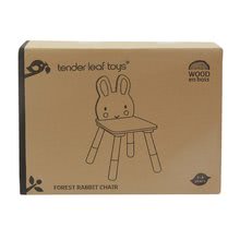 Detský drevený nábytok - Drevená stolička zajac Forest Rabbit Chair Tender Leaf Toys pre deti od 3 rokov_1