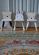 Detský drevený nábytok - Drevená stolička zajac Forest Rabbit Chair Tender Leaf Toys pre deti od 3 rokov_0