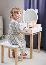 Dřevěné hry na povolání - Dřevěný kosmetický stolek s židlí Forest Dressing Table Tender Leaf Toys zrcadlo a 5 šuplíků_0