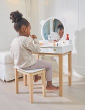 Dřevěné hry na povolání - Dřevěný kosmetický stolek s židlí Forest Dressing Table Tender Leaf Toys zrcadlo a 5 šuplíků_1