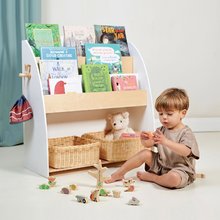 Detský drevený nábytok -  NA PREKLAD - Biblioteca de madera con perchero Forest Book Case Tender Leaf Toys con tres estantes_2
