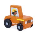 Janod Cross roads Drevené auto na tlačenie Traktor červený J05932