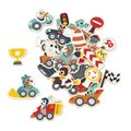 Drevené magnetky Autá Car Magnets Janod