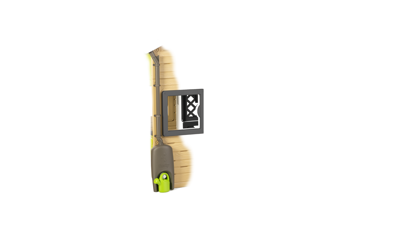 Domček Priateľov v elegantných farbách Friends House Evo Playhouse Smoby rozšíriteľný 2 dvere s kľúčom 6 okien s UV filtrom 162 cm výška