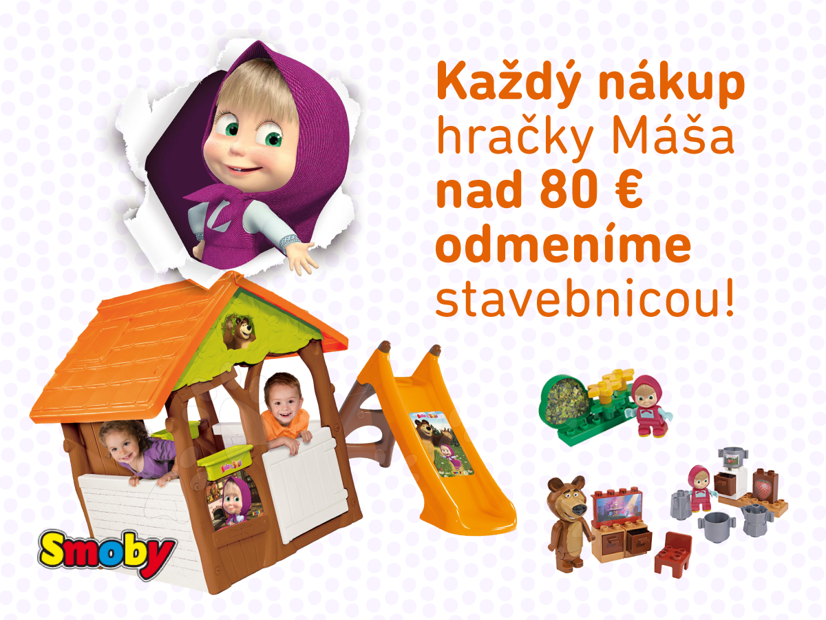 Stavebnica za nákup hračky Máša a medveď