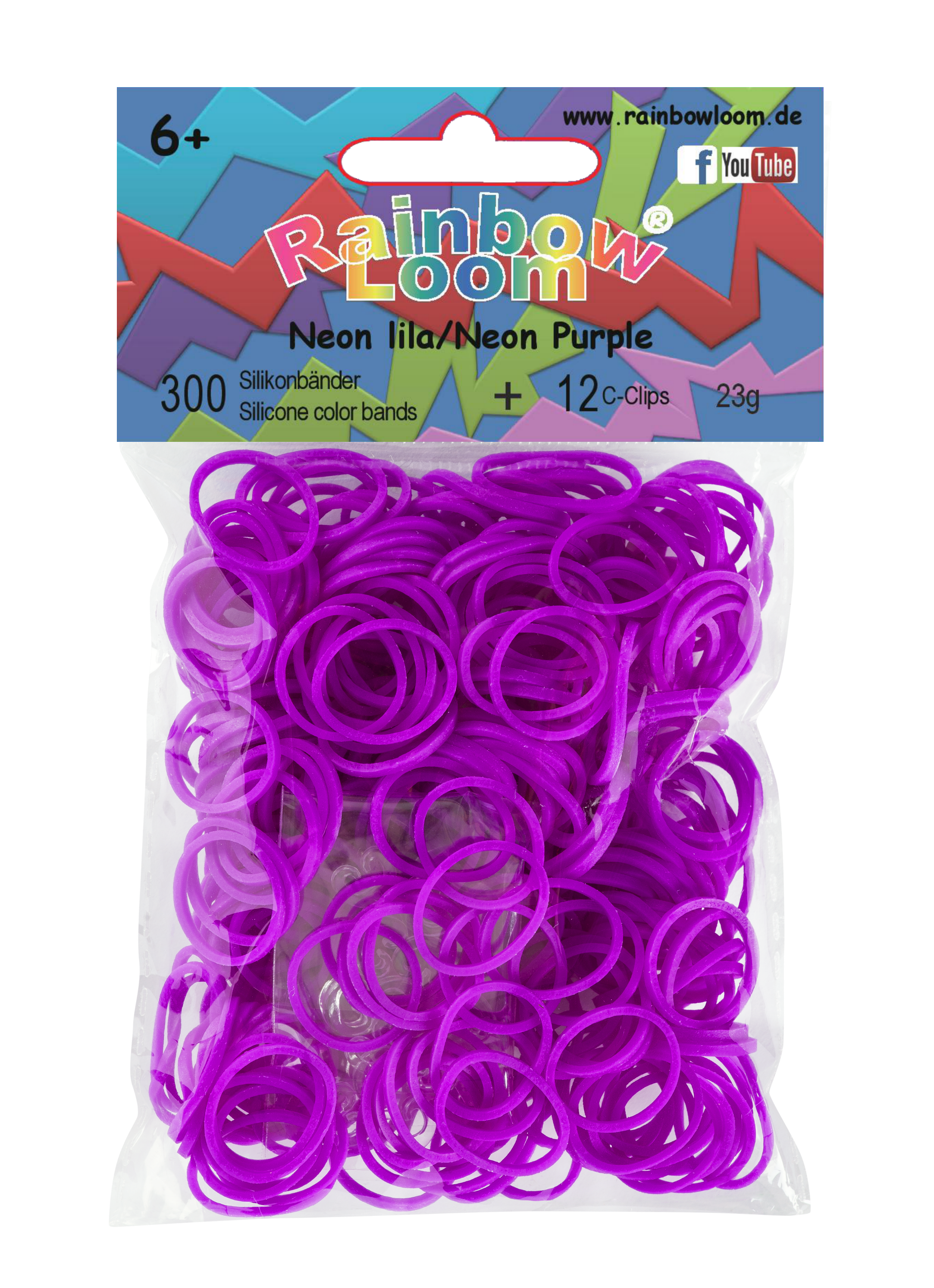 E-shop Rainbow Loom detské gumičky neónové 20242 fialové