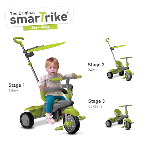 smarTrike Carnival Green tricikli