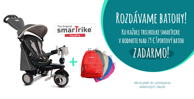 Akcia trojkolka smartrike batoh zdarma