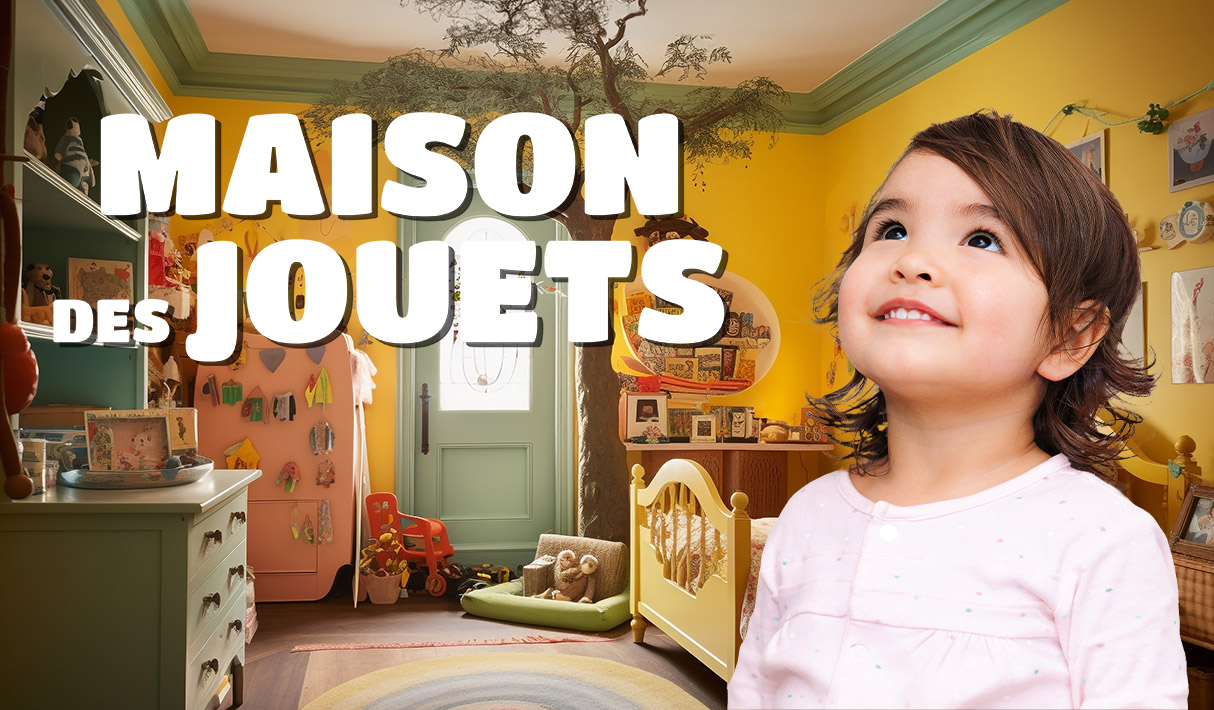 Maison avec des jouets