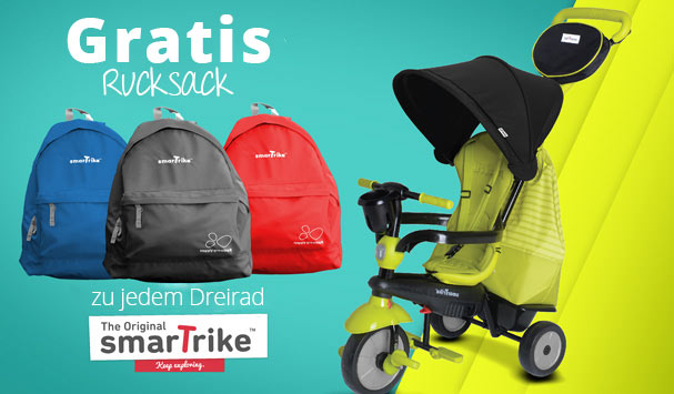 Gratis Rucksack  zu  jedem smarTrike Dreirad