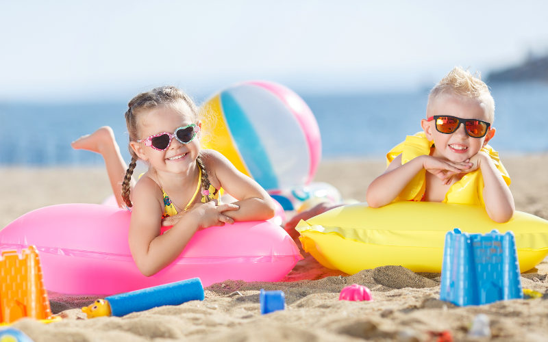Sončna očala otroci plaža