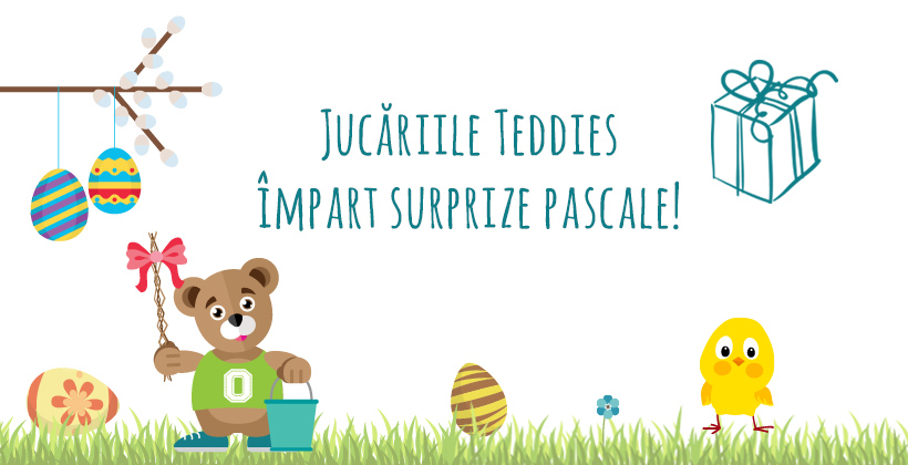 Jucăriile Teddies împart surprize pascale